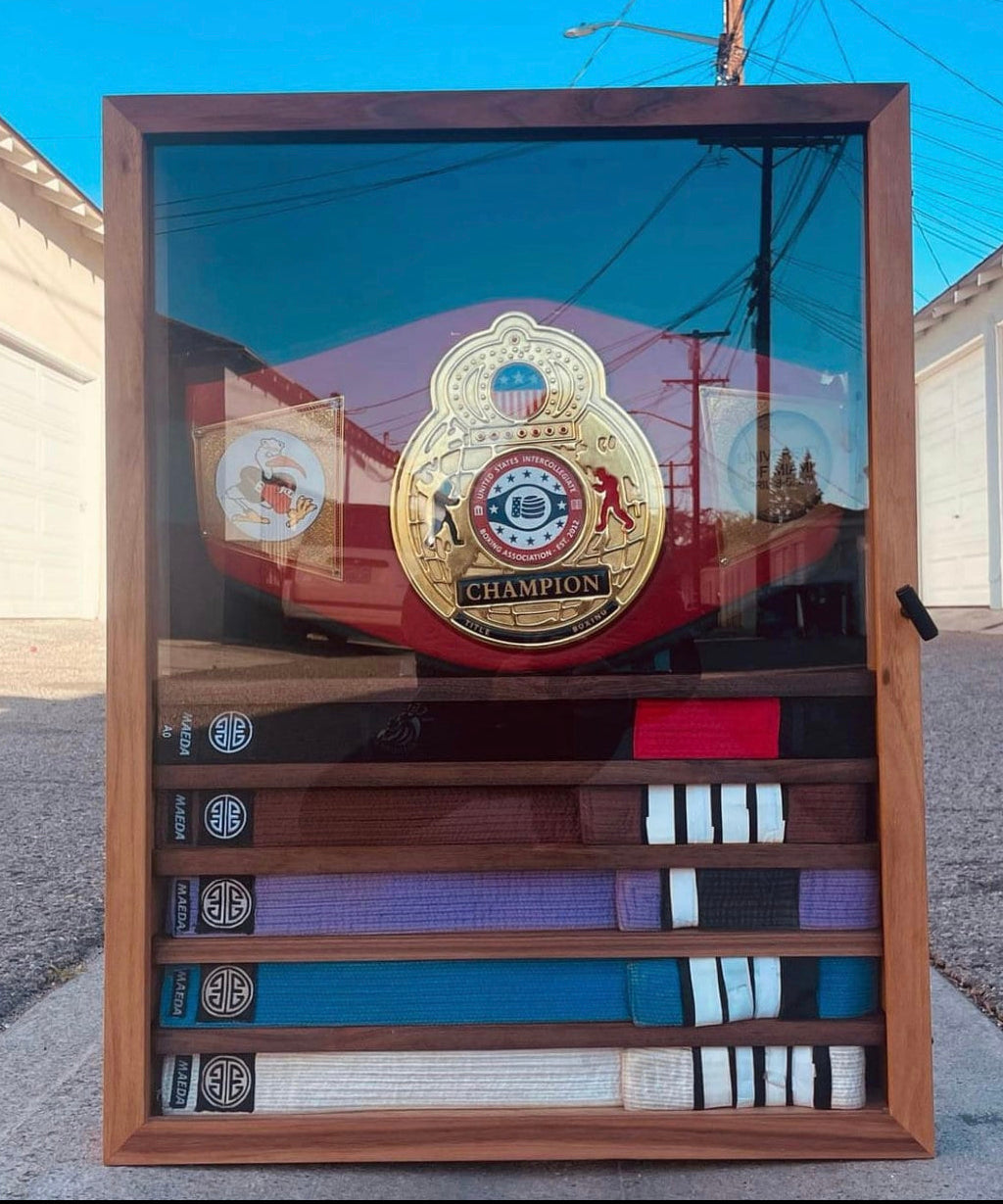 Martial Arts Belt Display Case